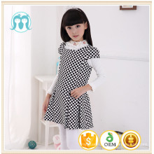 wholesale kids grils winter dress casual dress checked dress kids cloth